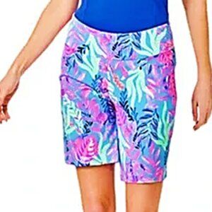 Lilly Pulitzer 16 Luxletic Porto Blue You’ve Been Spotted Ocean View Golf Shorts